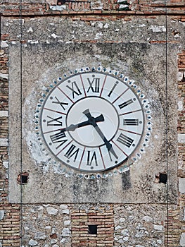 Clock ancient vintage romans number tower city hall photo