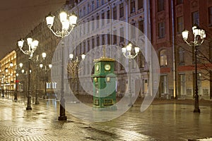 Clock barometer in St. Ptereburge