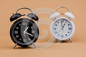 clock. Beautiful modern clock lies on paper background. time clock time standstill time off work working with time time