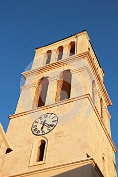 Clock on belfry