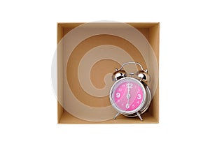 Clock in box