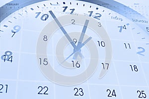 Clock and calendar