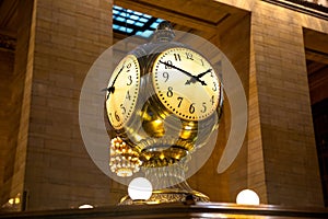 Clock in Central Station, New York photo