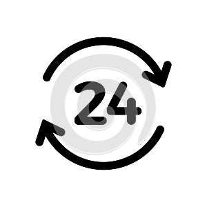 Clock countdown icon in flat style. Time chronometer vector illustration on white isolated background. Clock business concept.