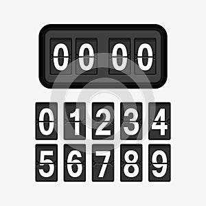 Clock counter illustration