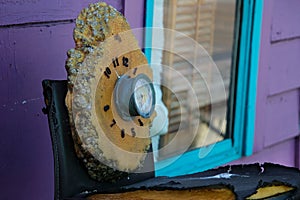 clock details decor figurines shells various products Victoria, Canada Fisherman's wharf House Boat Homes float