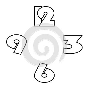 Clock dial 11 - around the clock