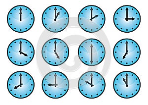 Clock different icons
