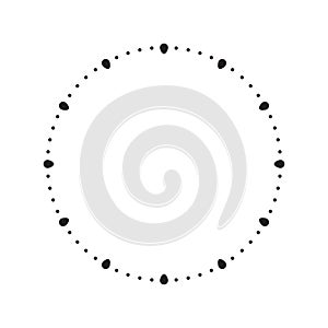 Clock face. Blank hour dial, vector illustration.