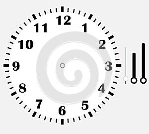 Clock face blank icon design.