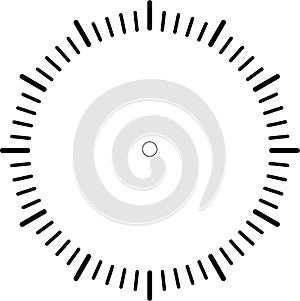 Clock face blank icon design.