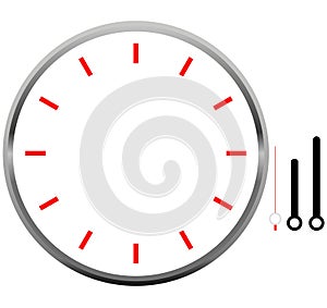 Clock face blank icon design.