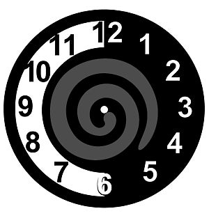 Clock face blank icon design.