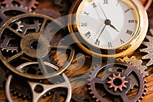 Clock and Old Gears