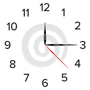 Clock face vector illustration