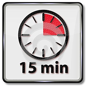 Clock with fifteen minutes