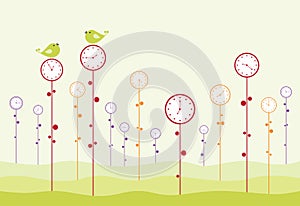 Clock garden