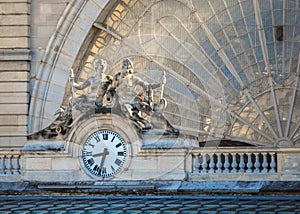 Clock, Gare de l'Est, Paris, France