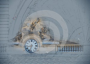 Clock, Gare de l`Est, Paris, France