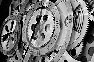 Clock and gears