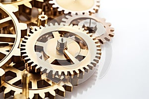 clock gears on a light background