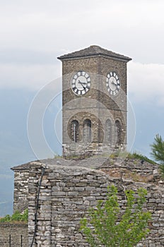 Clock in Gjirokaster, Albania