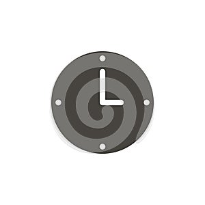 Clock, hour vector icon. Simple element illustrationClock, hour vector icon. Material concept vector illustration