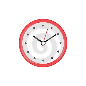 Clock icon flat style