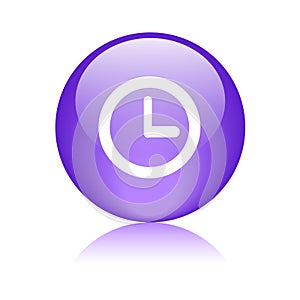 Clock icon web button