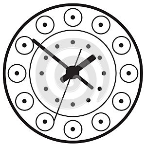 Clock icon. World time concept. Business background.