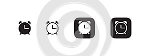 Clock icons. Set of clock icons. Time and clock. Vector scalable graphics