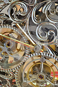 Clock internal operation mechanism