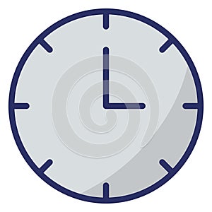 Clock  Isolated Isolated Vector Icon easily editable easily editable