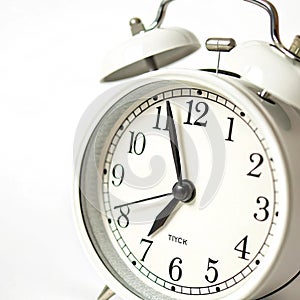 Clock isolated on transparent background photo