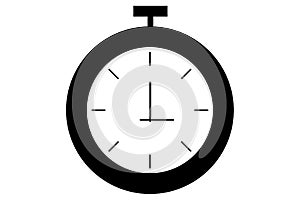 Clock Isolated Vector Illustration which can be easily modified or edit