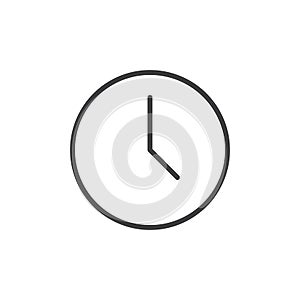 Clock line icon