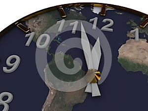 Clock with Map