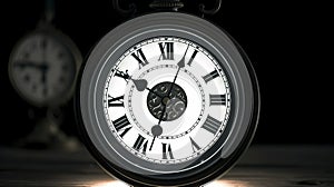 Clock. Midnight generative ai