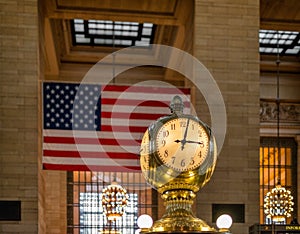 Clock in New York City Grand Central Station Hall