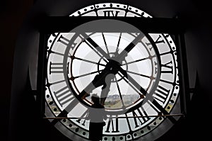 Clock in Orsay Museum - Paris, France