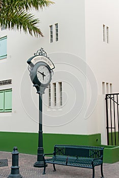 Clock in Philipsburg, Sint Maarten