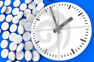 Clock pills. Pill tablet clock. Pill time. Medication Schedule