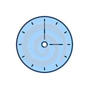 Clock related vector icon