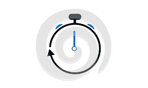 Clock Remainder Icon vector illustration photo