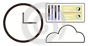 Time Management and Data Analytics with Cloud Integration Concept