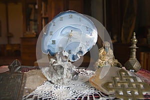 Clock at the Roerich Family Memorial House, Naggar town,  India