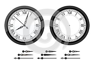 Clock with roman bended numerals photo