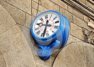 Clock of Santiago de Compostela train station, Spain