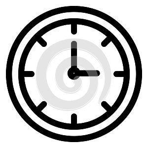 Clock, schedule Isolated Vector Icon which can be easily modified or edited