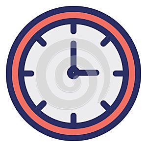 Clock, schedule Isolated Vector Icon which can be easily modified or edited